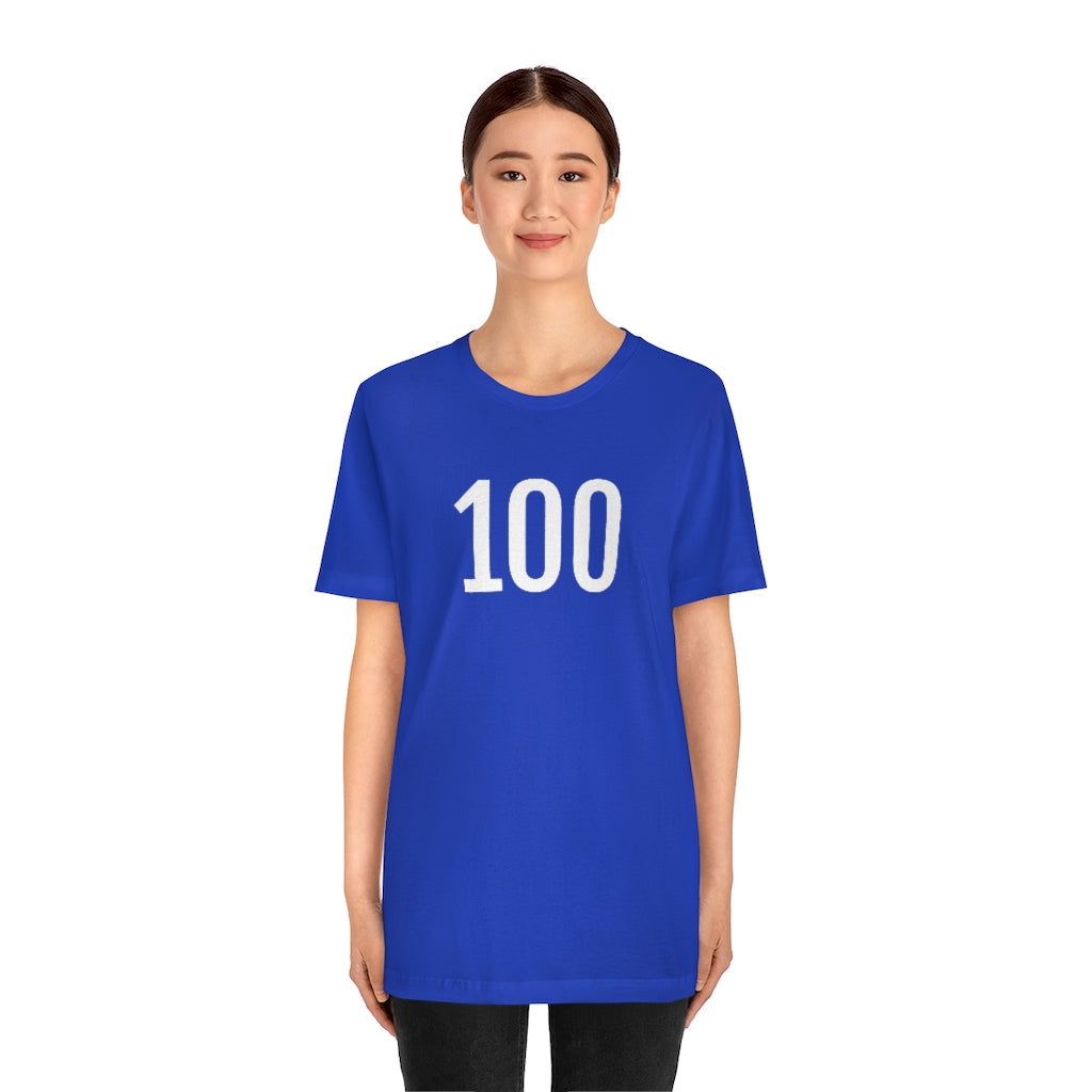 T-Shirt 100 Numbered T Shirt with Number On Them for Angel Number Tshirt Outfit Petrova Designs