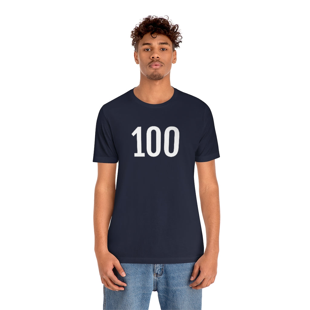 T-Shirt 100 Numbered T Shirt with Number On Them for Angel Number Tshirt Outfit Petrova Designs