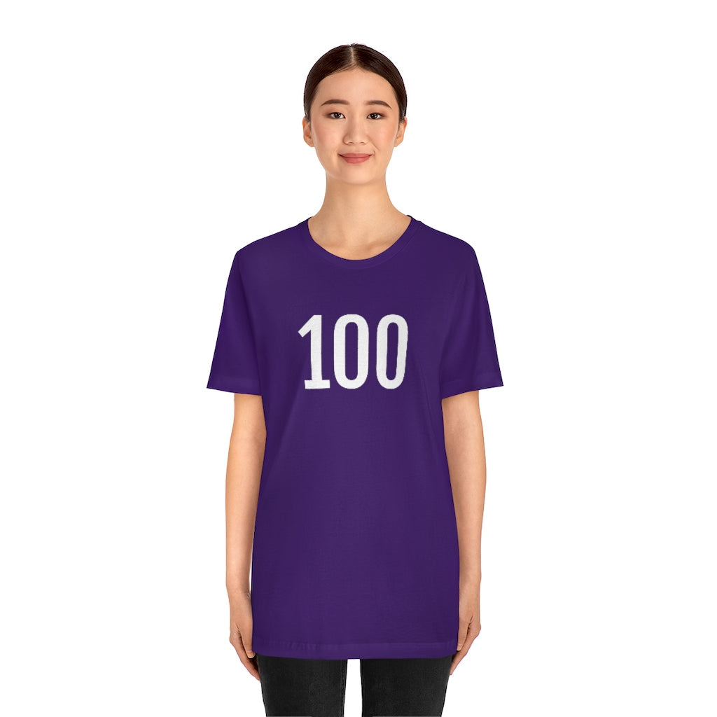 T-Shirt 100 Numbered T Shirt with Number On Them for Angel Number Tshirt Outfit Petrova Designs