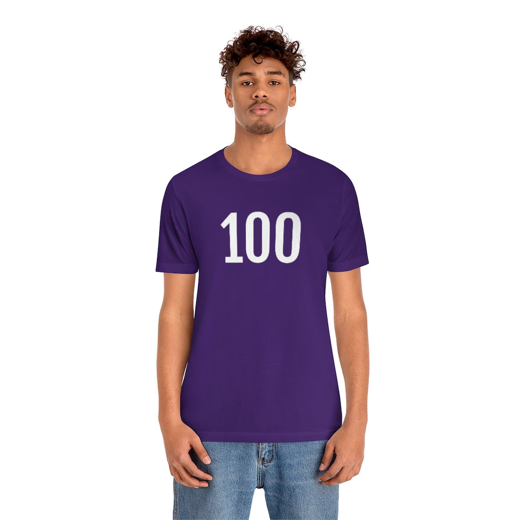 T-Shirt 100 Numbered T Shirt with Number On Them for Angel Number Tshirt Outfit Petrova Designs