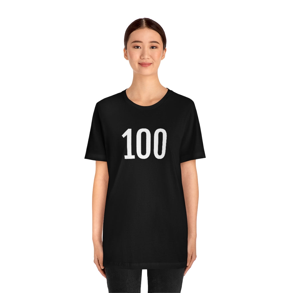 T-Shirt 100 Numbered T Shirt with Number On Them for Angel Number Tshirt Outfit Petrova Designs