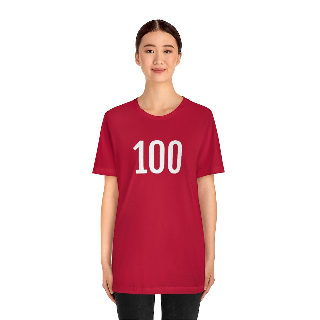 T-Shirt 100 Numbered T Shirt with Number On Them for Angel Number Tshirt Outfit Petrova Designs