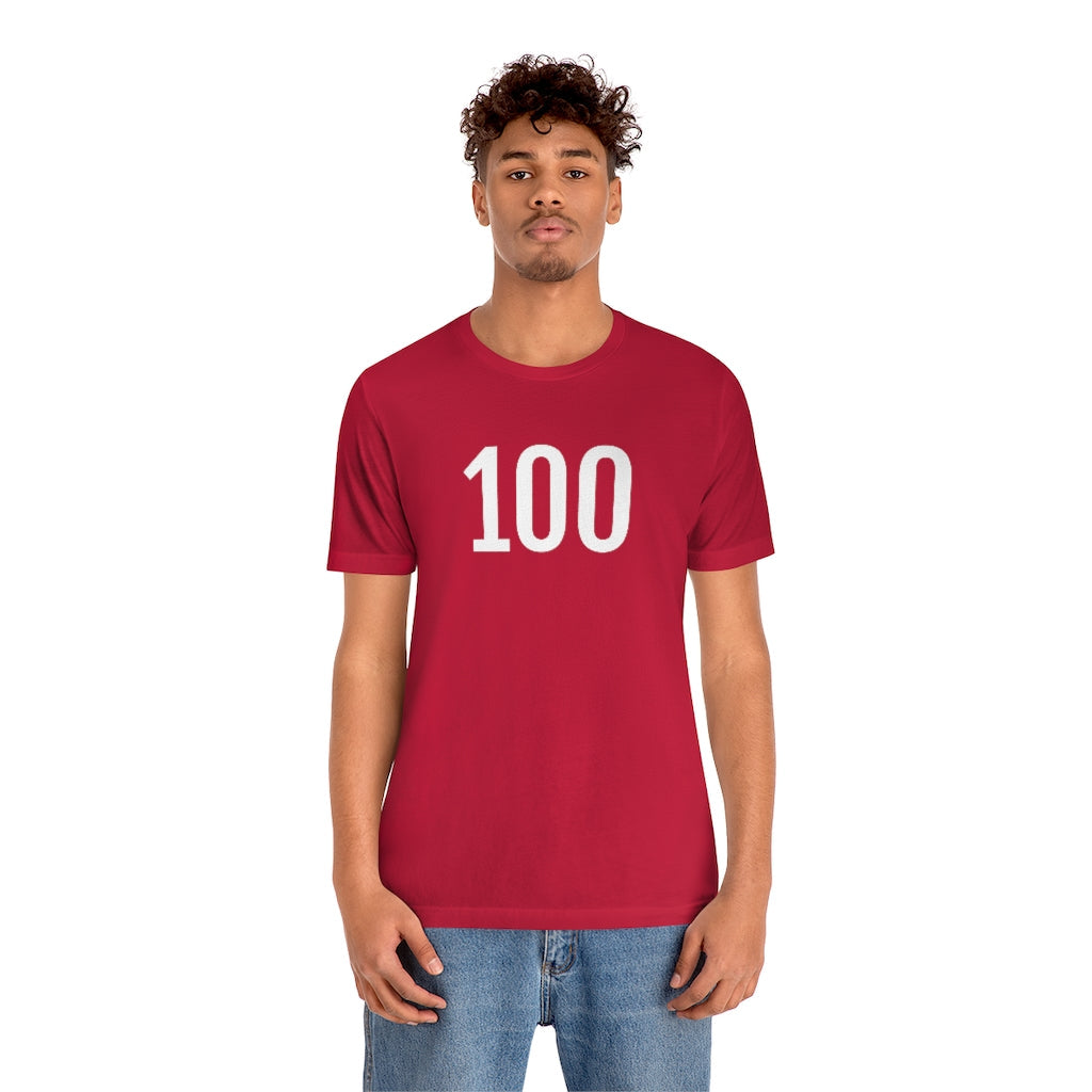 T-Shirt 100 Numbered T Shirt with Number On Them for Angel Number Tshirt Outfit Petrova Designs