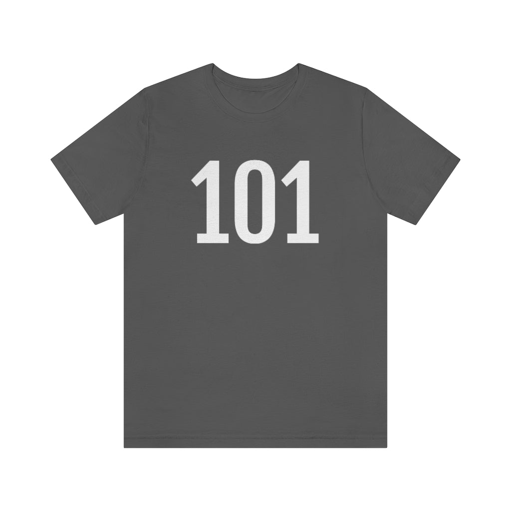 Asphalt T-Shirt 101 T-Shirt Angel Number Tee Shirt with Numbers On Them for Numbered Outfit Petrova Designs