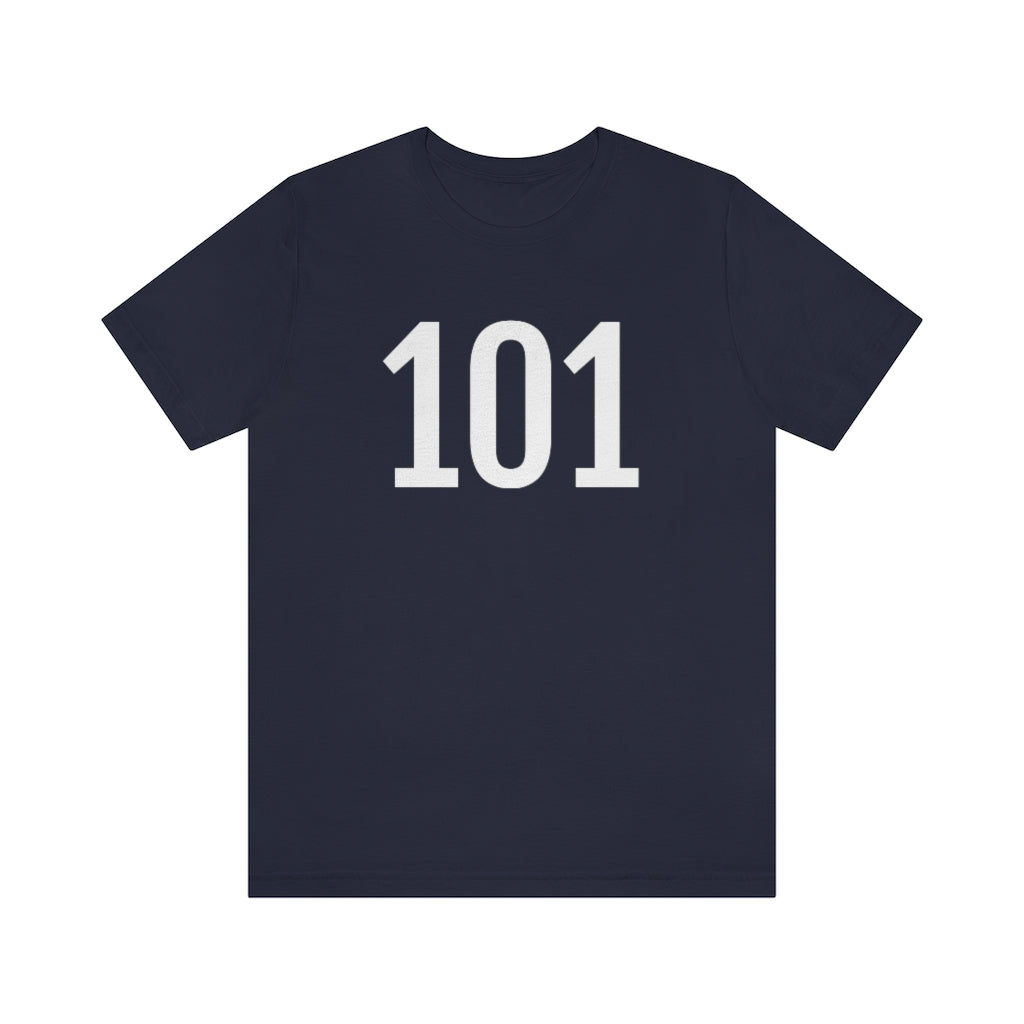 Navy T-Shirt 101 T-Shirt Angel Number Tee Shirt with Numbers On Them for Numbered Outfit Petrova Designs