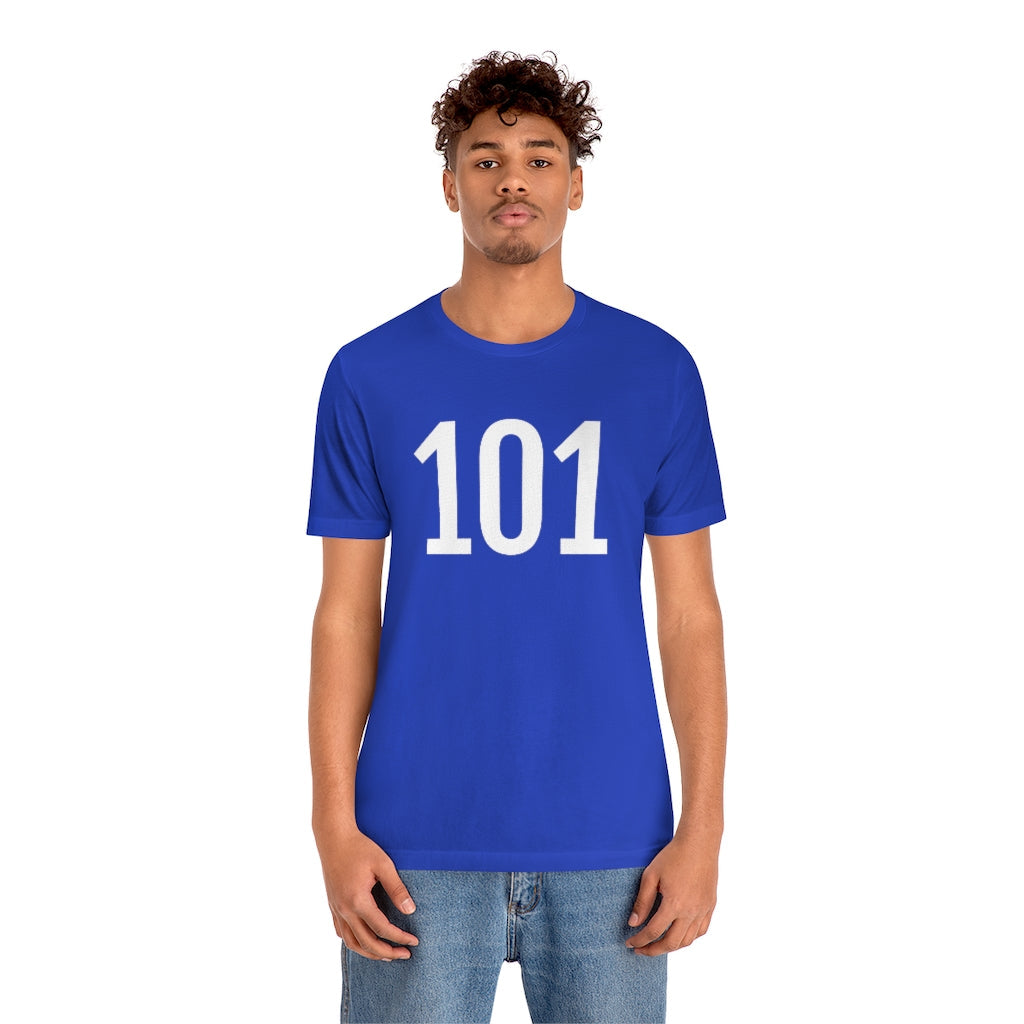 T-Shirt 101 T-Shirt Angel Number Tee Shirt with Numbers On Them for Numbered Outfit Petrova Designs