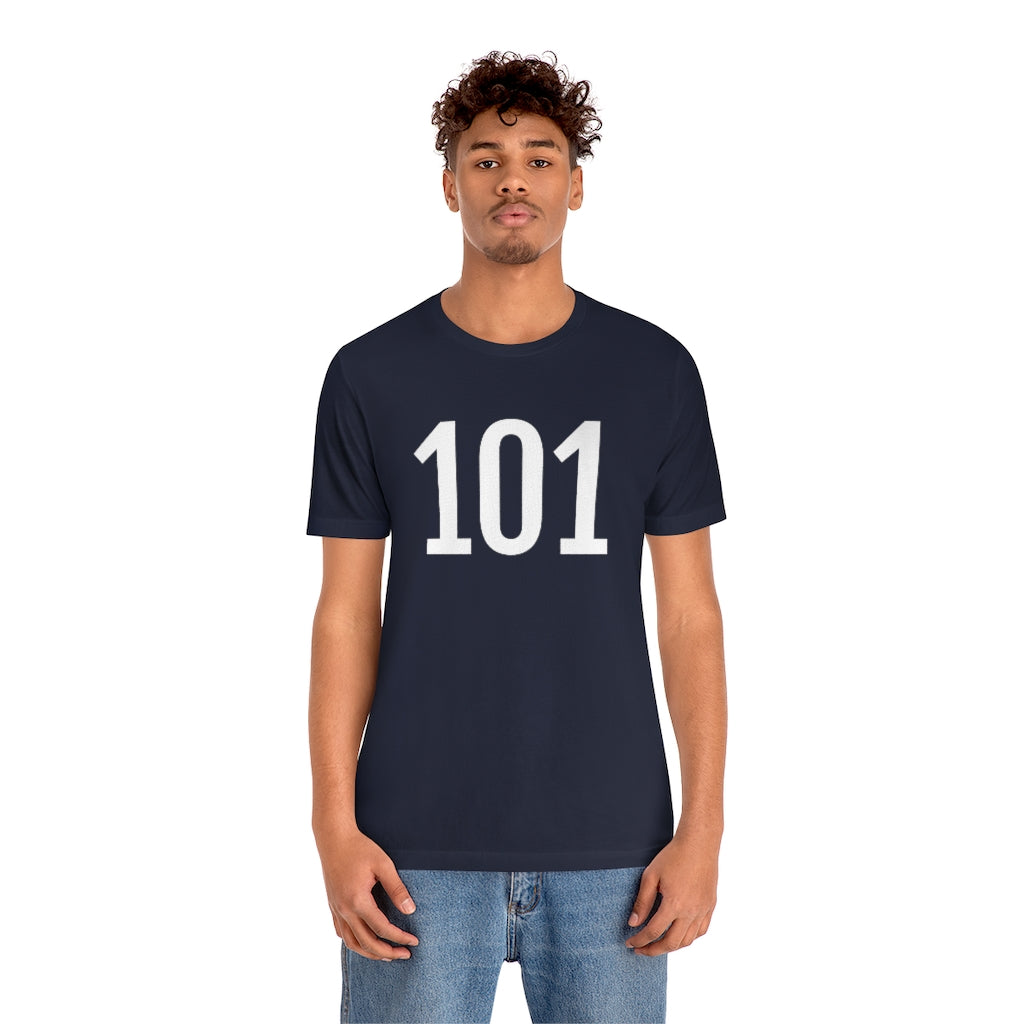T-Shirt 101 T-Shirt Angel Number Tee Shirt with Numbers On Them for Numbered Outfit Petrova Designs