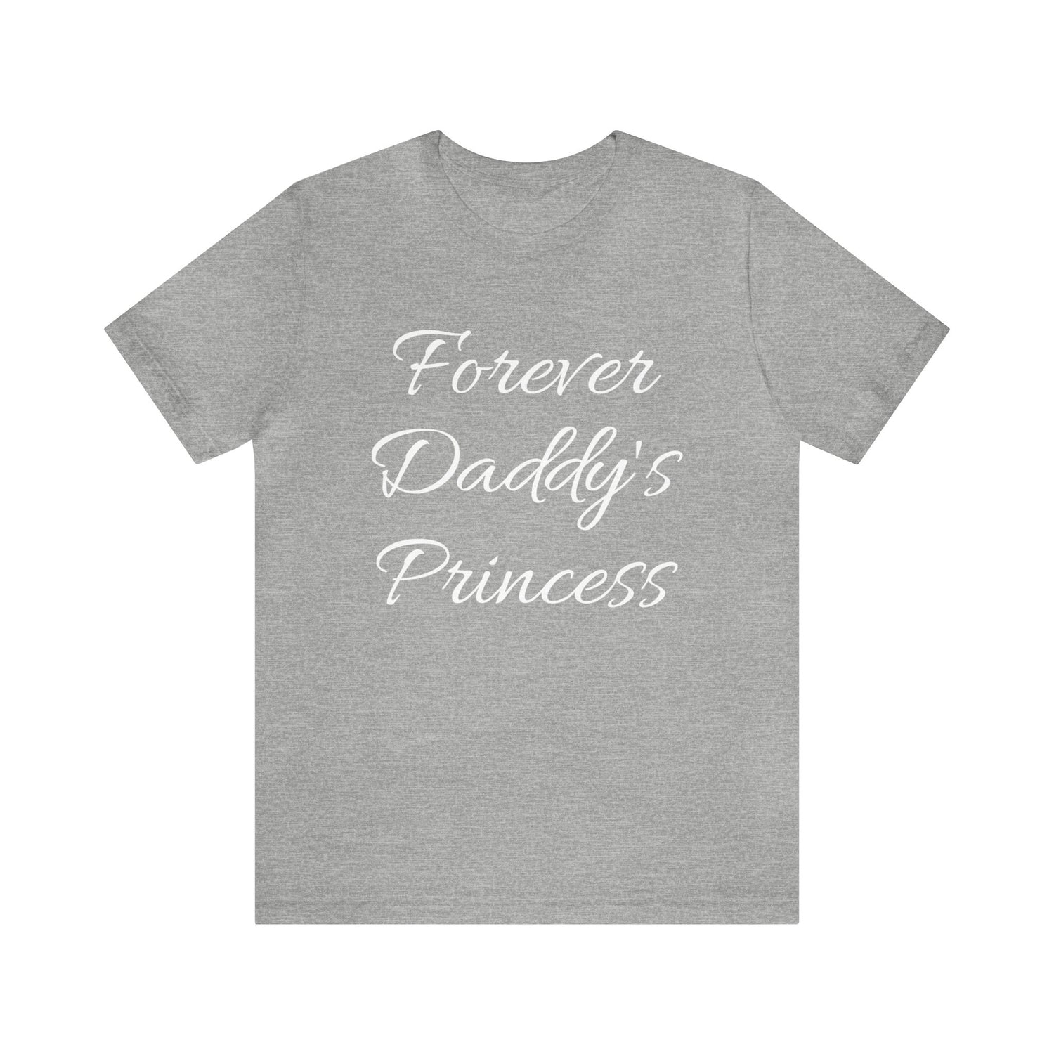 Athletic Heather T-Shirt Dad's Daughter Tshirt Design Gift for Daughter Short Sleeved Shirt Petrova Designs