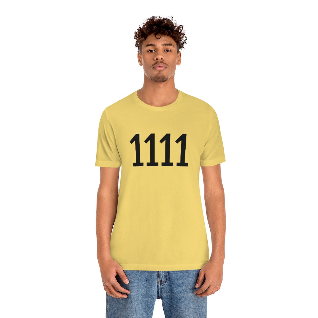 T-Shirt 1111 T-Shirt Angel Number Tee Shirt with Numbers On Them for Numbered Outfit Petrova Designs
