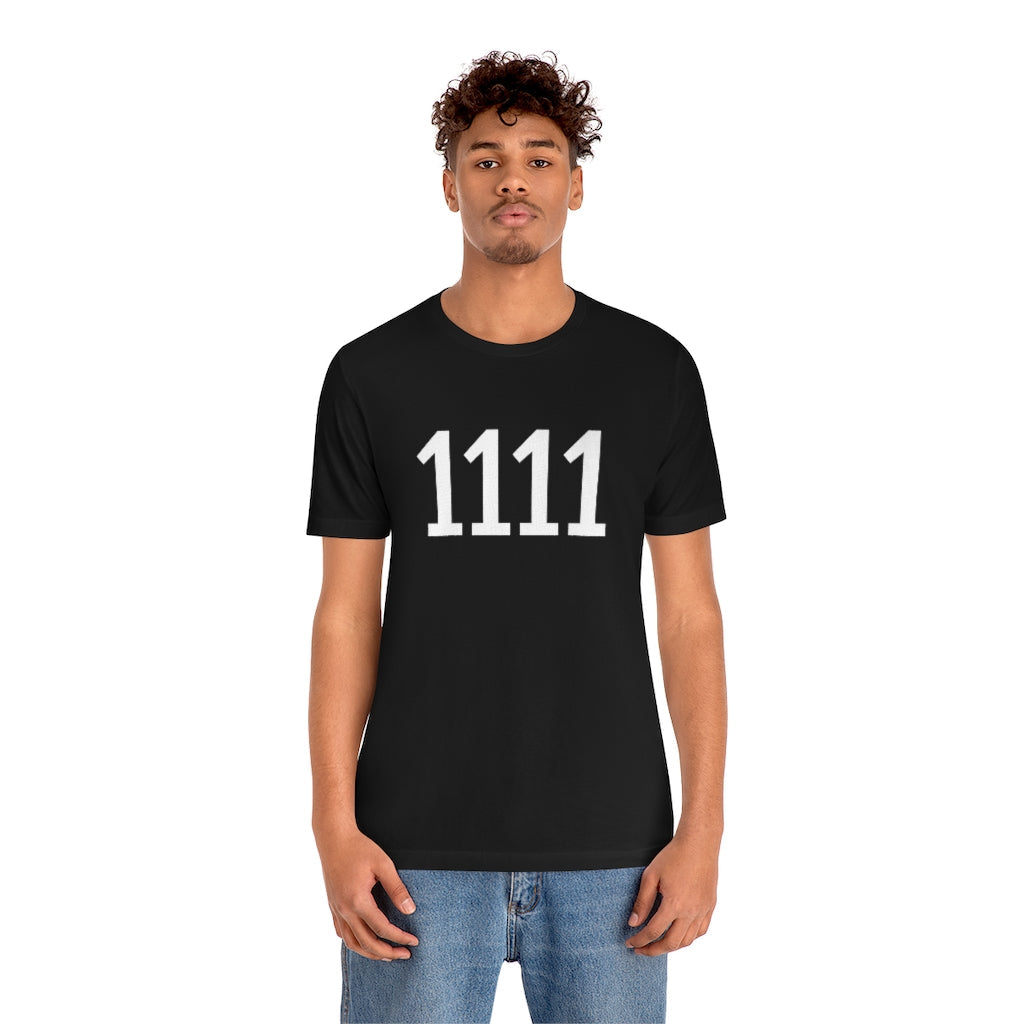 T-Shirt 1111 T-Shirt Angel Number Tee Shirt with Numbers On Them for Numbered Outfit Petrova Designs