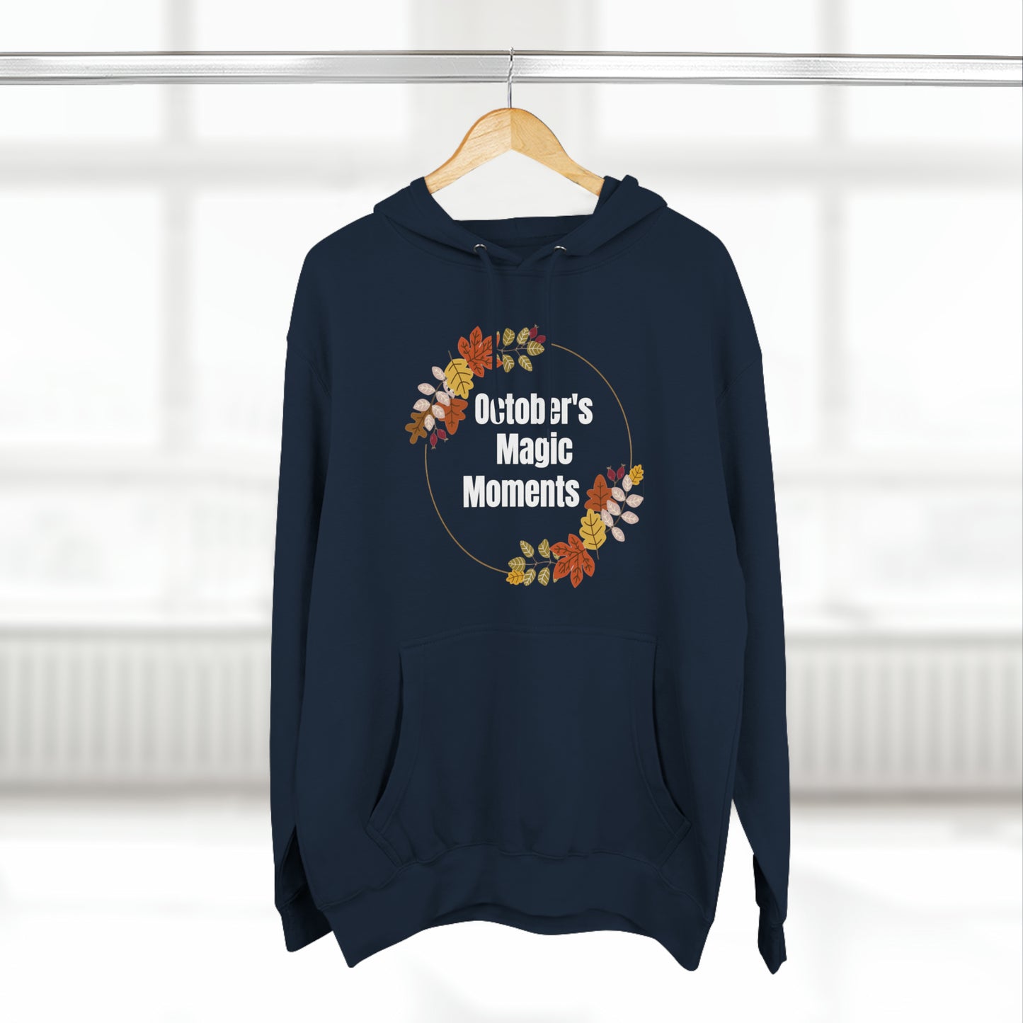 Navy Hoodie Fall Hoodie for Autumn Aesthetic Outfit Fall Sweatshirt Comfy and Casual Petrova Designs