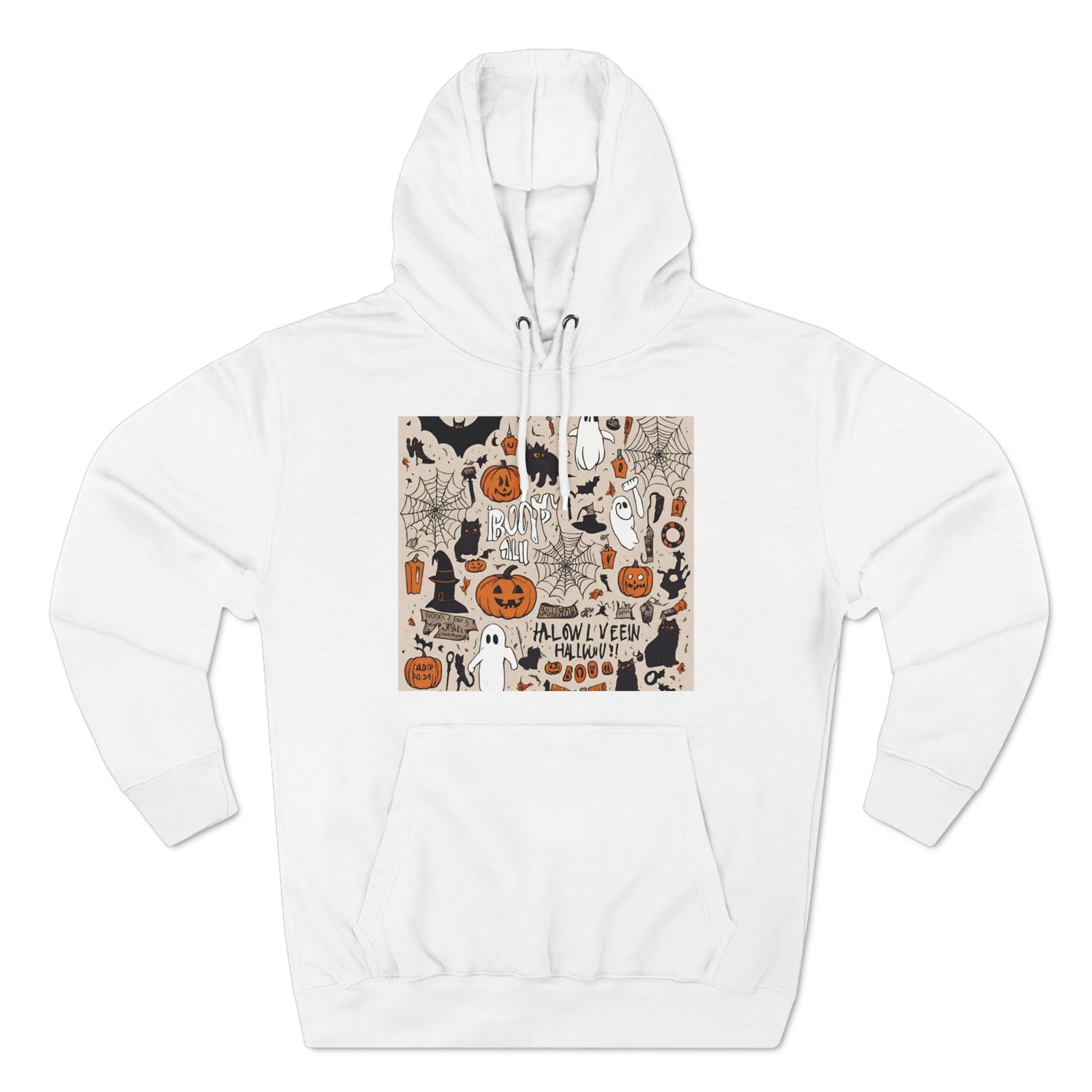 White Hoodie Hoodie Halloween Sweatshirt for Spooky Hoodies Outfits this Fall Petrova Designs