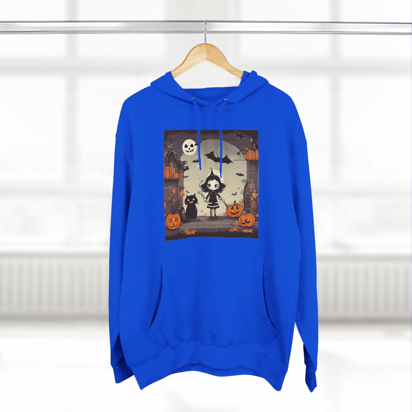 Royal Blue Hoodie Halloween Hoodie Design for Sweatshirt Outfit Fall Petrova Designs