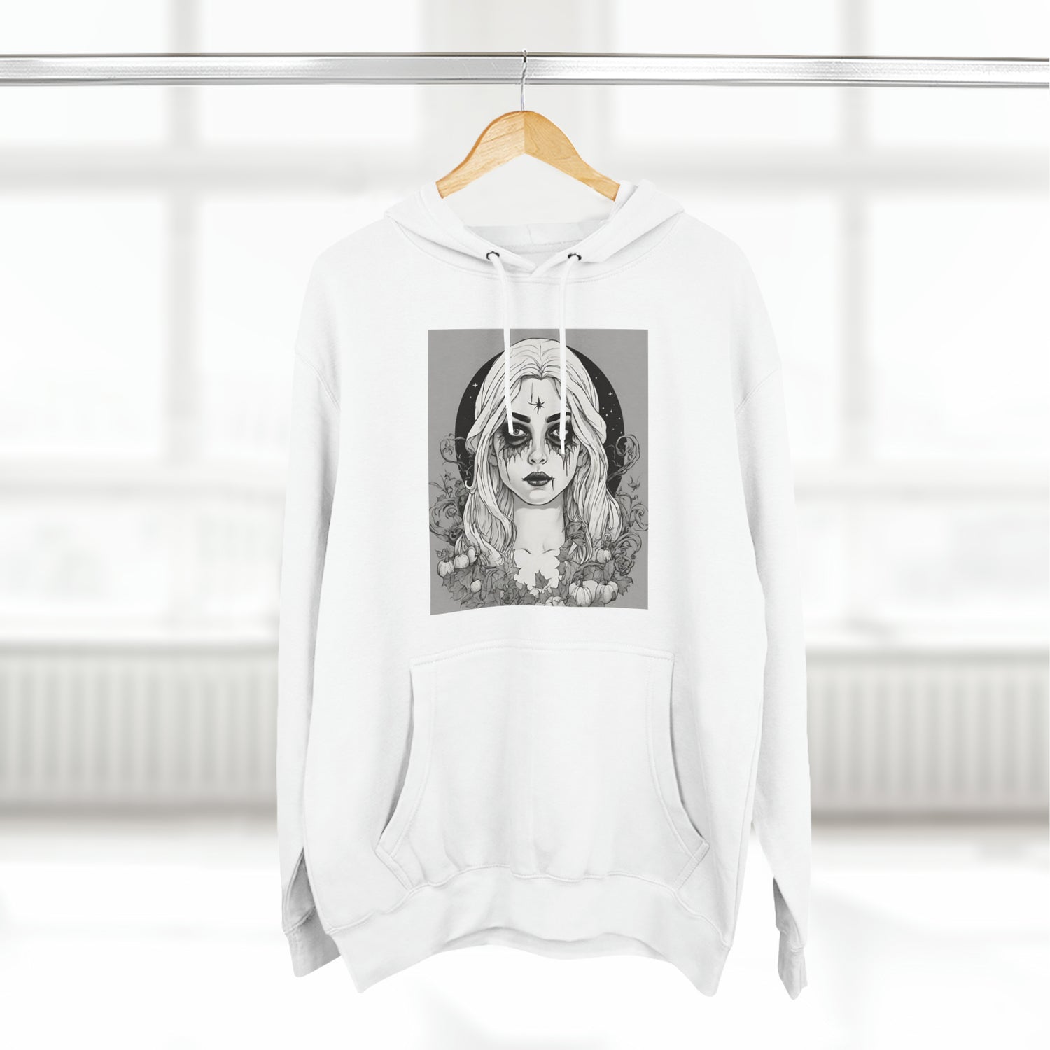 White Hoodie Halloween Sweatshirt Aesthetic for Hoody Halloween Costume this Fall Petrova Designs