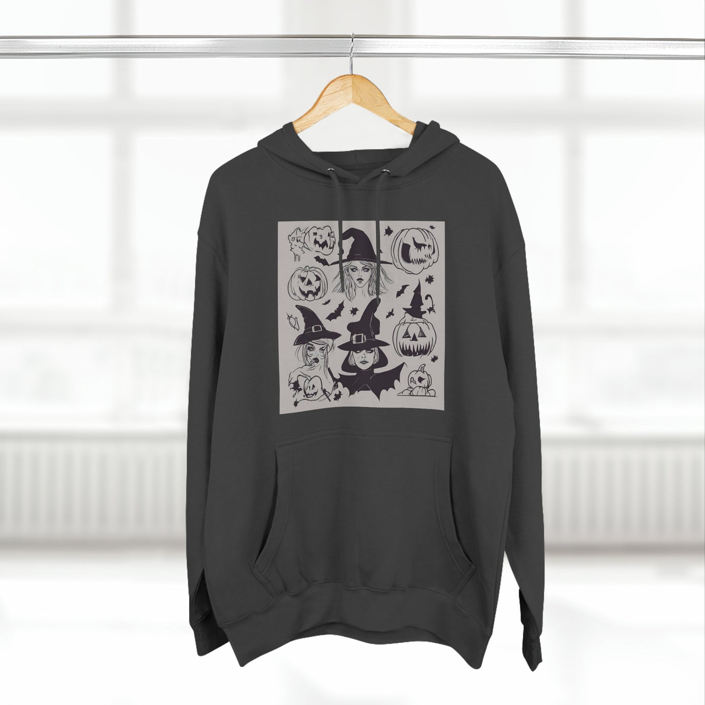 Charcoal Heather Hoodie Halloween Sweatshirt Aesthetic for Hoody Halloween Costume this Fall Petrova Designs