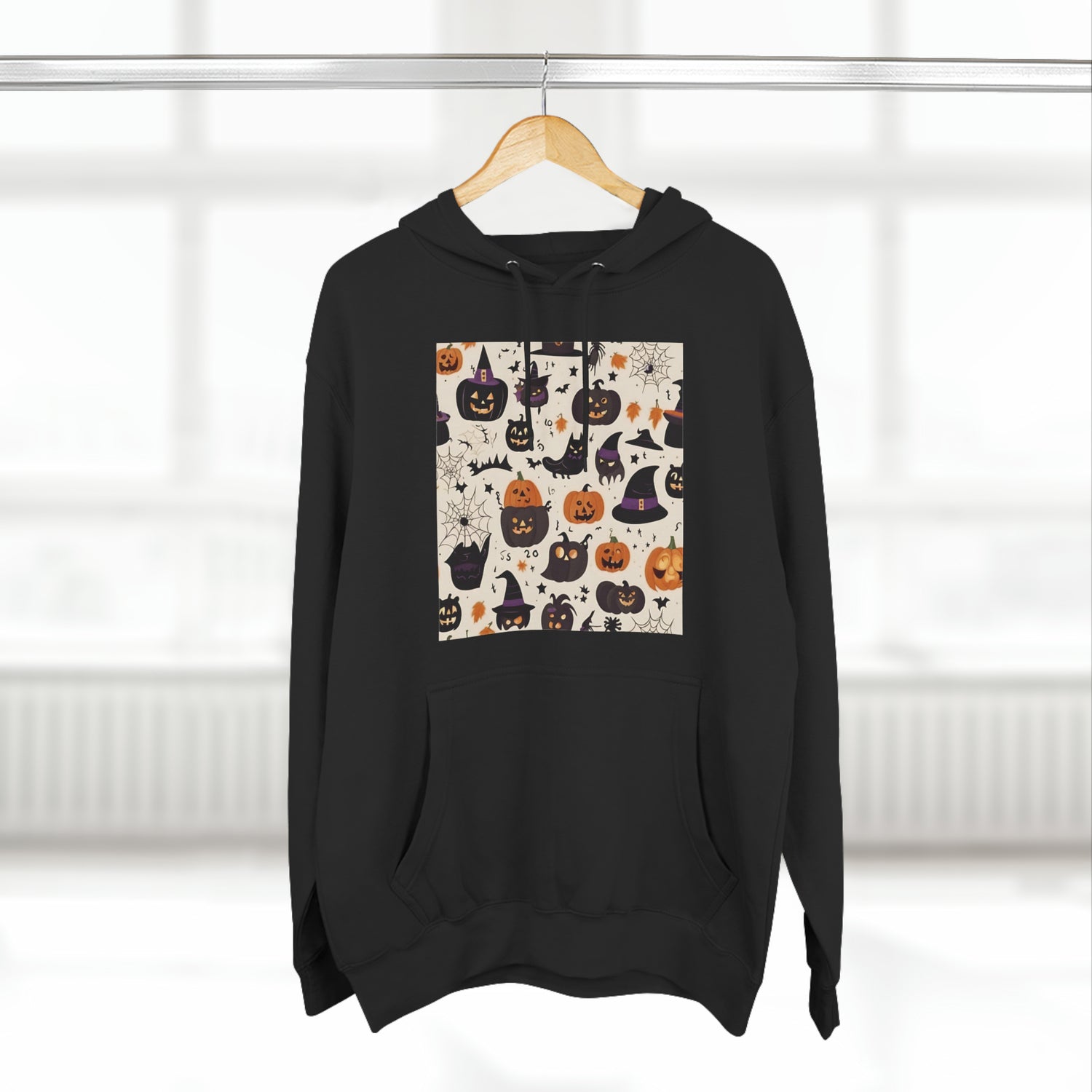 Black Hoodie Halloween Hoodie Design for Sweatshirt Outfit Fall Petrova Designs