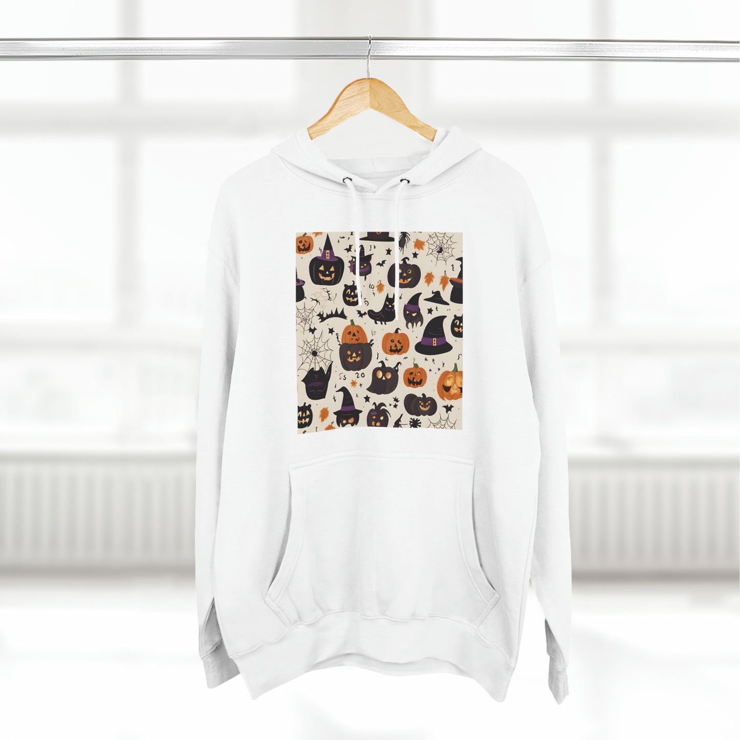 White Hoodie Halloween Hoodie Design for Sweatshirt Outfit Fall Petrova Designs