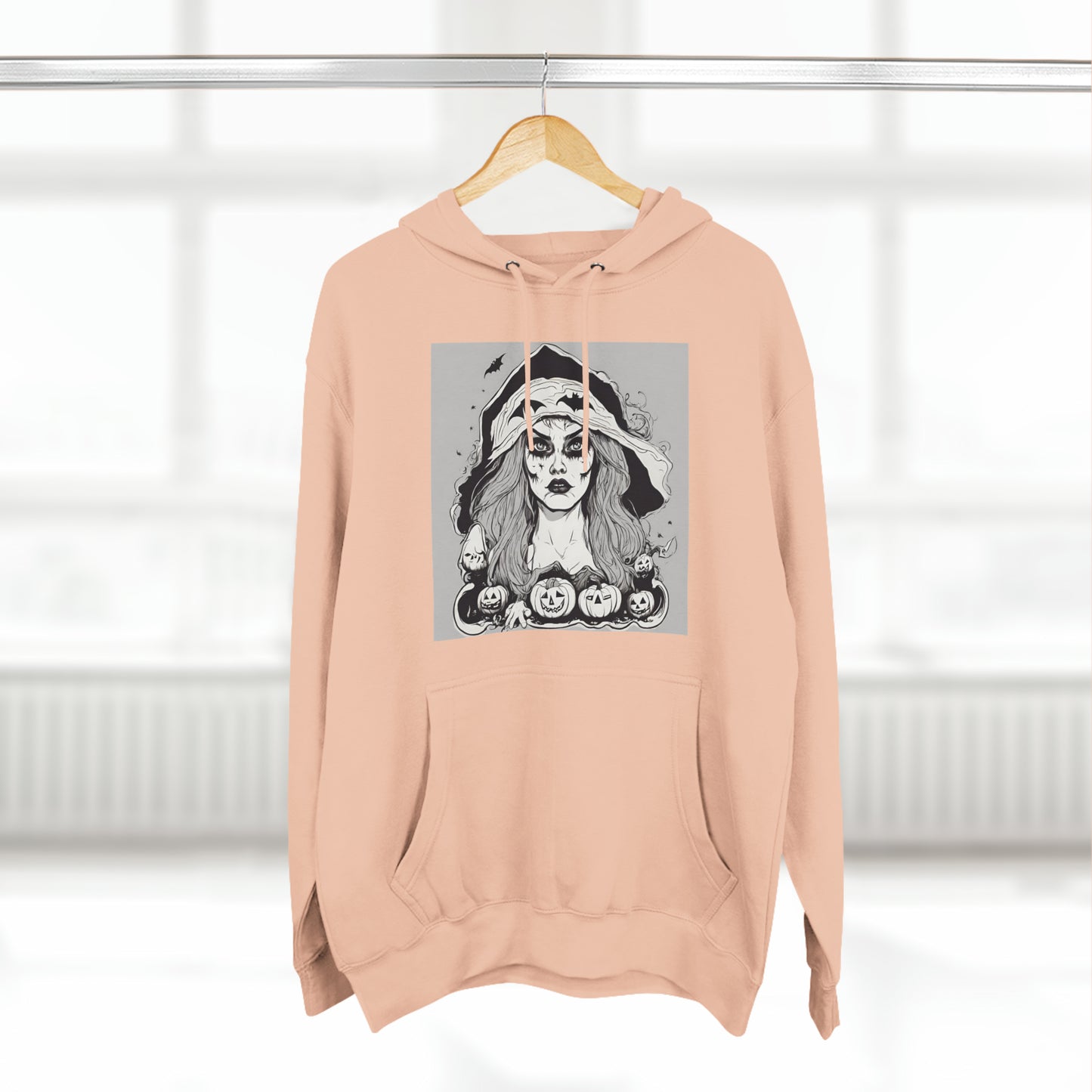 Pale Pink Hoodie Halloween Hoodie Design for Sweatshirt Outfit Fall Petrova Designs
