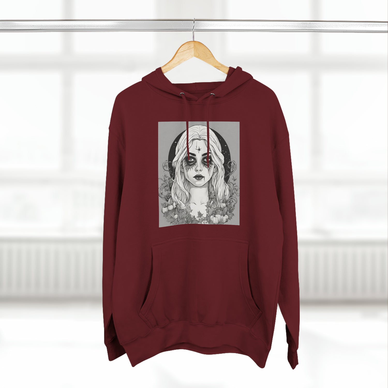 Burgundy Hoodie Halloween Sweatshirt Aesthetic for Hoody Halloween Costume this Fall Petrova Designs