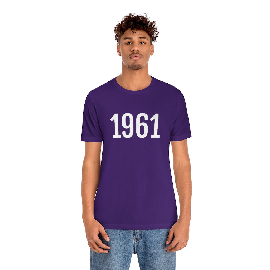 T-Shirt 1961 Tee Shirt with Numbers On Them for Numbered T-Shirt Outfit Numerology Aesthetic Petrova Designs