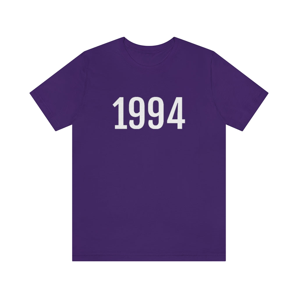 Team Purple T-Shirt 1994 Tee Shirt with Numbers On Them for Numbered T-Shirt Outfit Numerology Aesthetic Petrova Designs