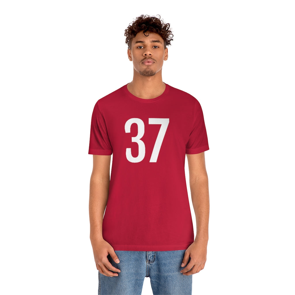 T-Shirt 37 Numbered Tee Shirt with Numbers On Them for Numbered T-Shirt Outfit Petrova Designs