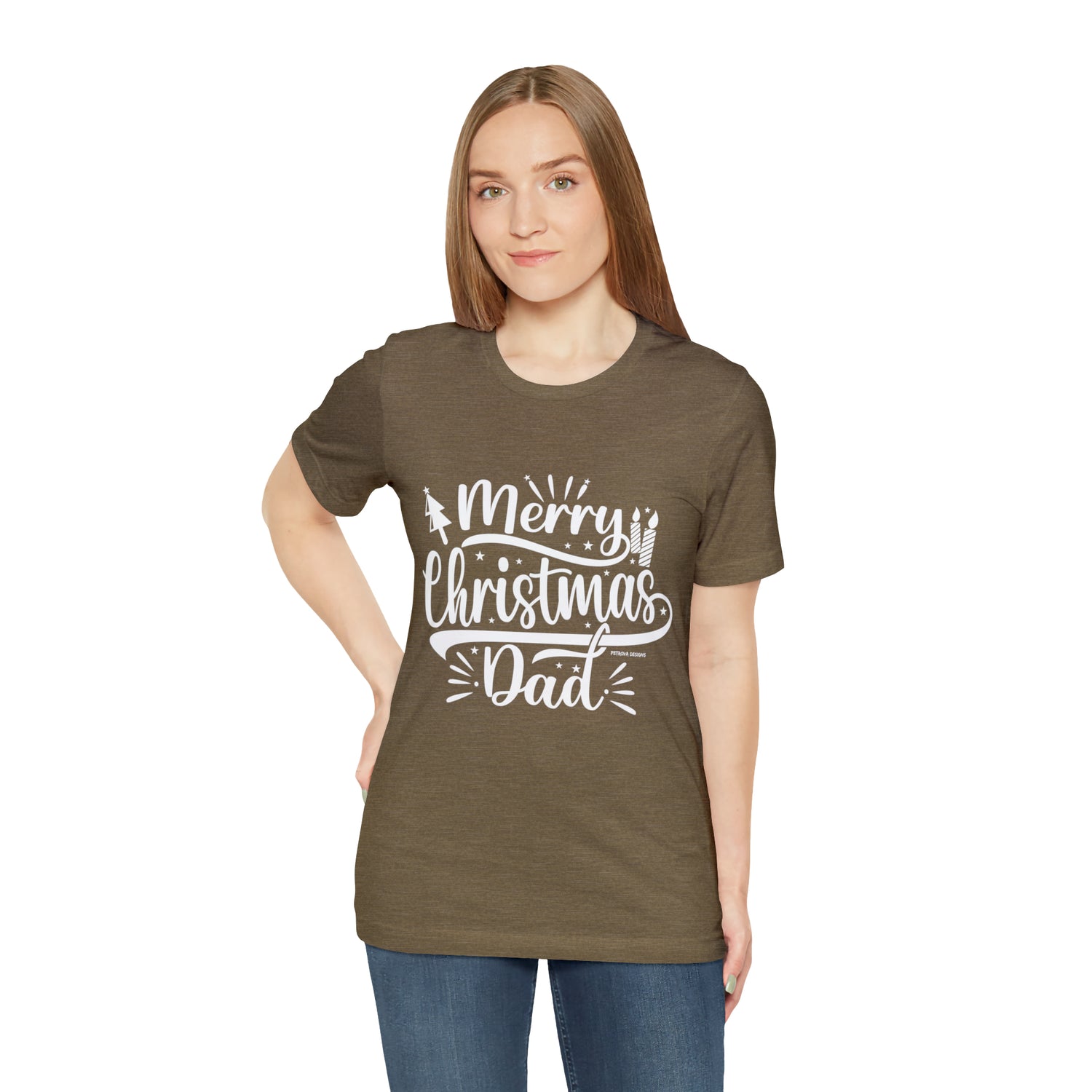 T-Shirt Christmas Gift for Dad Tshirt Design Gift for Dad Short Sleeved Shirt Christmas Petrova Designs