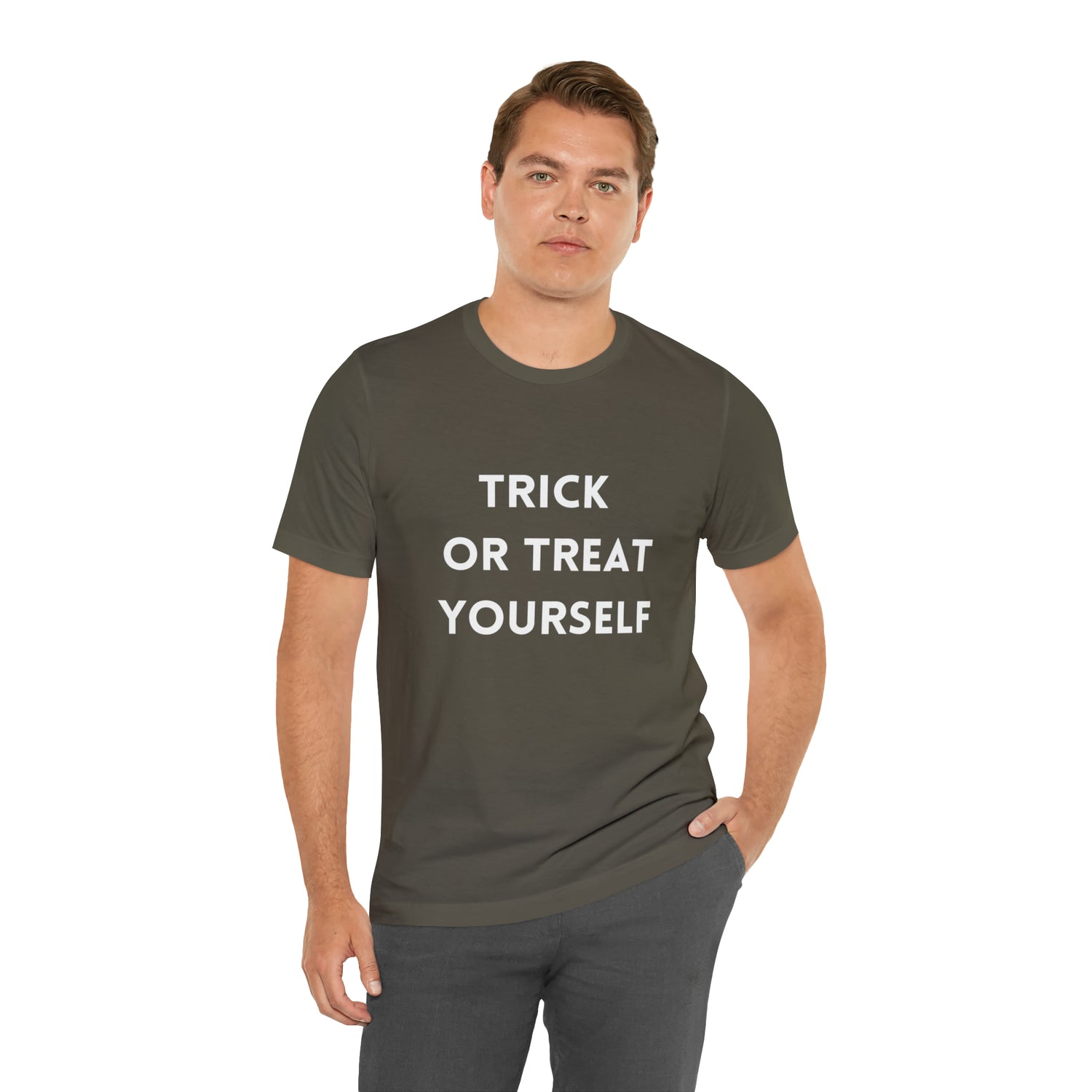 T-Shirt Shirt Halloween for Men & Women Short Sleeved Shirts for Halloween Outfit Trick or Treat Petrova Designs