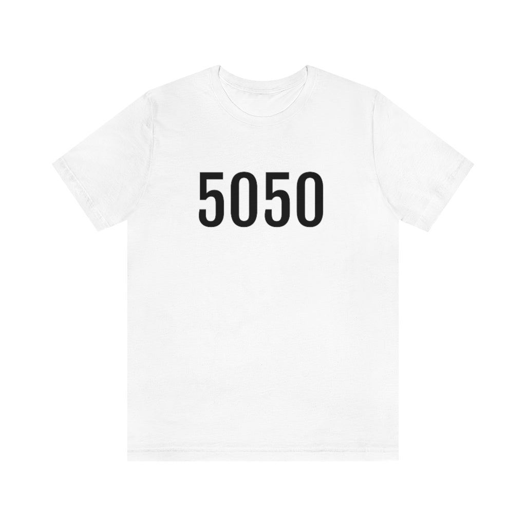 White T-Shirt 5050 T-Shirt Angel Number Tee Shirt with Numbers On Them for Numbered Outfit Petrova Designs