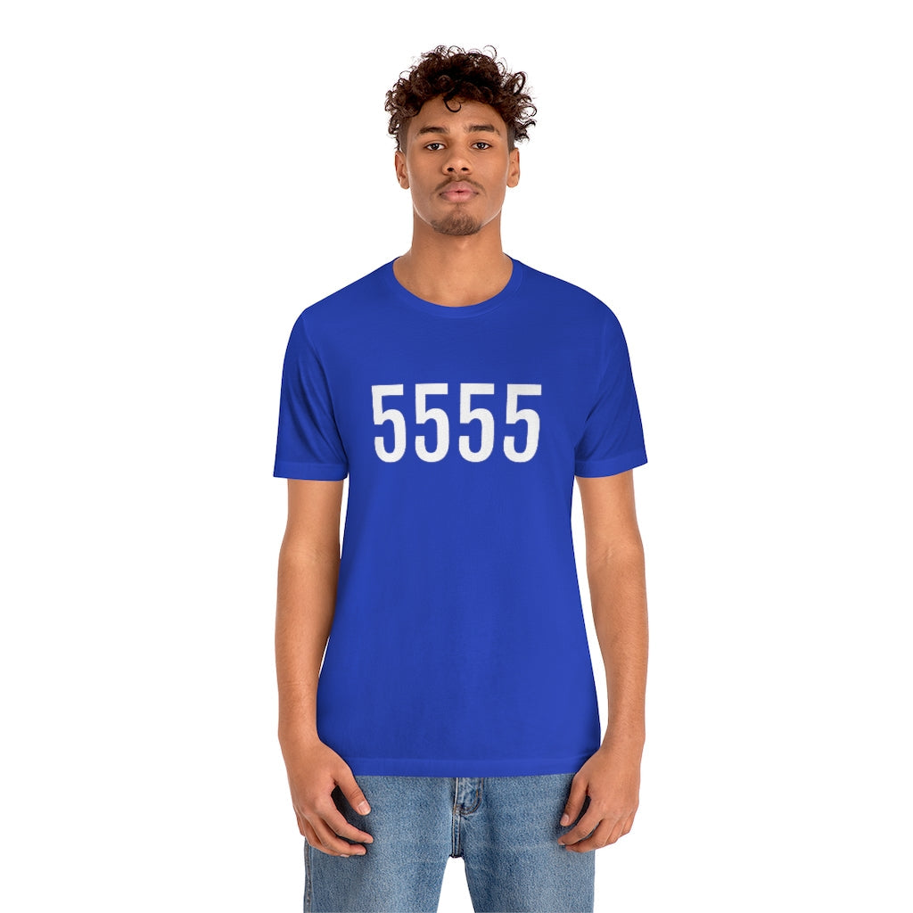 T-Shirt 5555 T-Shirt Angel Number Tee Shirt with Numbers On Them for Numbered Outfit Petrova Designs