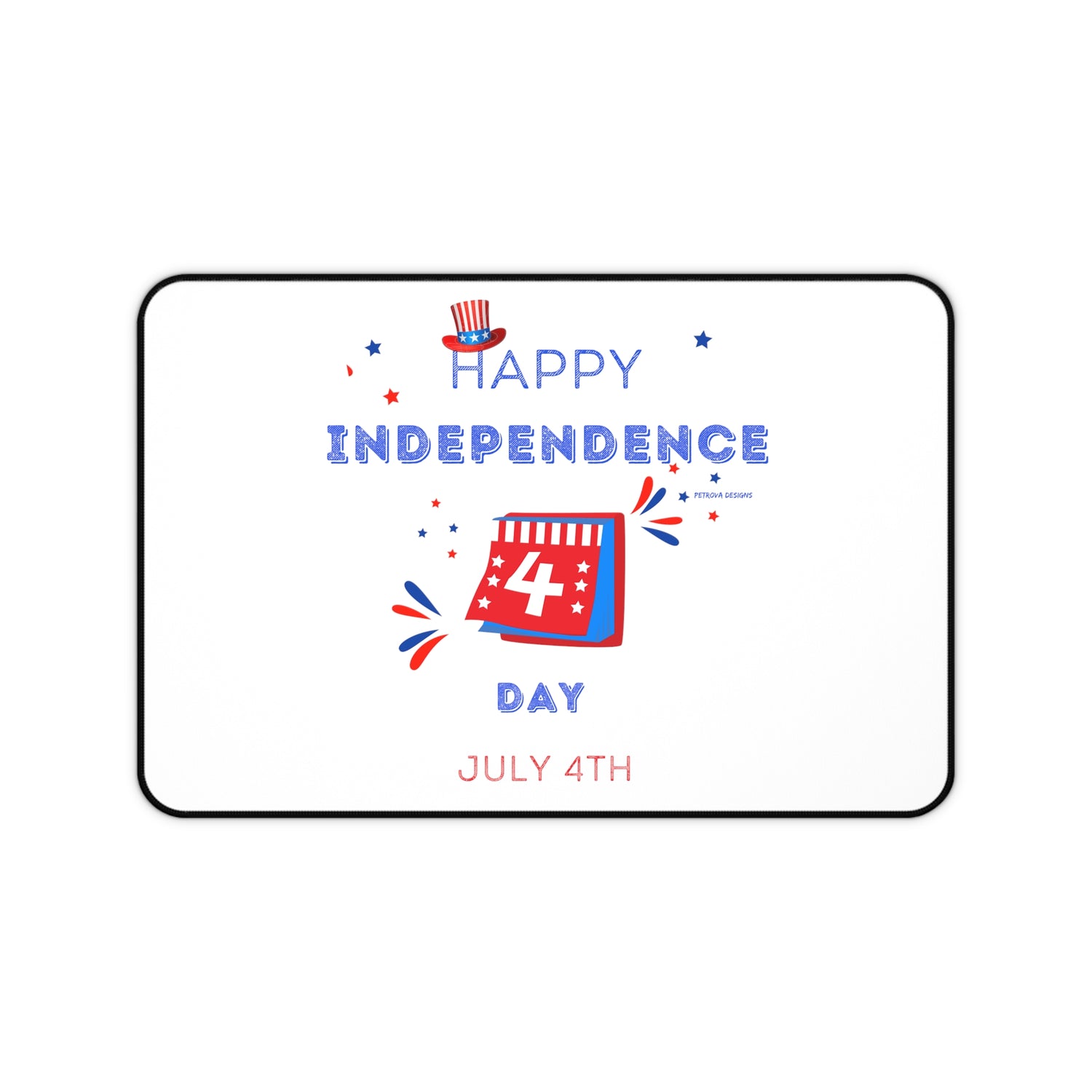 Home Decor Desk Pad Desk Accessory for Desk Organization of your Computer or Mouse 4th of July Petrova Designs
