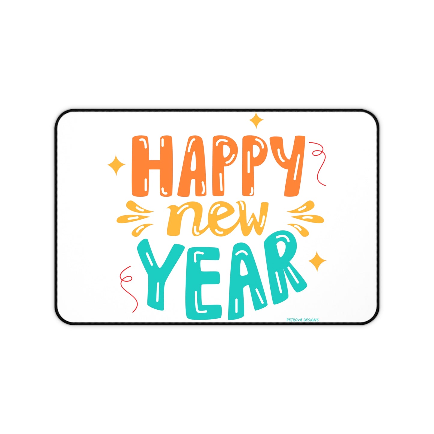 Home Decor Desk Decorating Computer Desk Mat for Desk Organization and Desk Aesthetic Decor New Year Petrova Designs