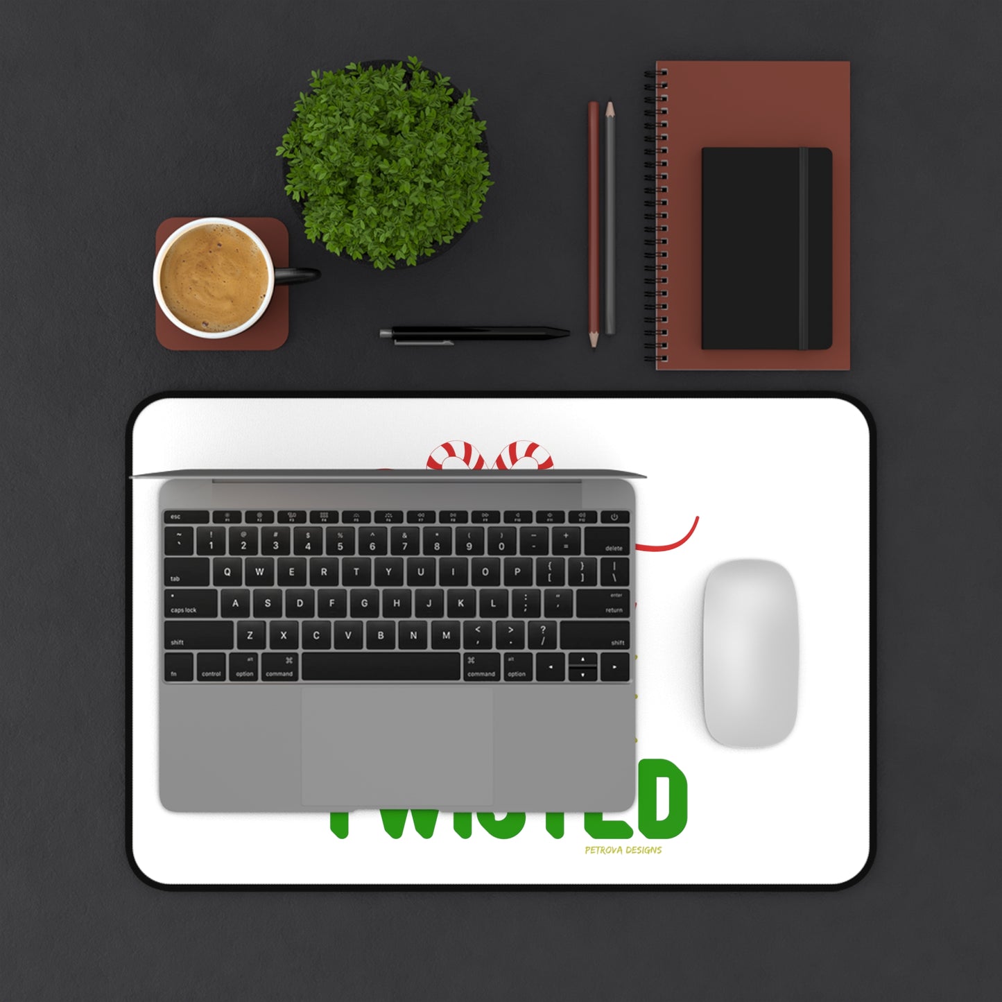 Home Decor Computer Desk Mat for Desk Organization and Aesthetic Desk Decor Christmas Petrova Designs