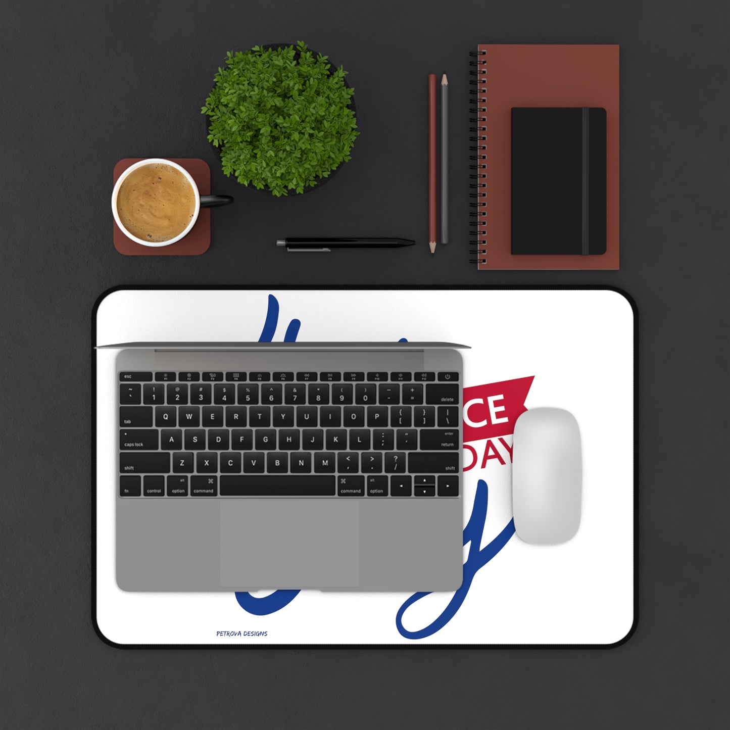 Home Decor Desk Pad Desk Accessory for Desk Organization of your Computer or Mouse 4th of July Independence Day Petrova Designs