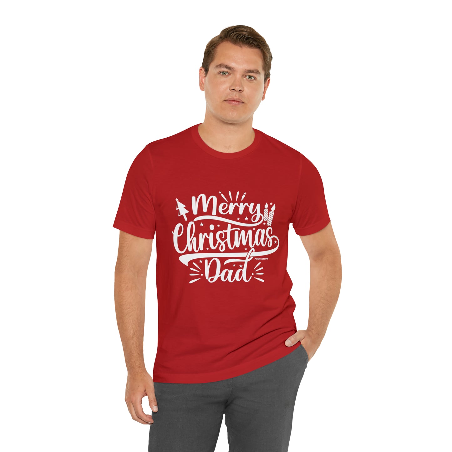 T-Shirt Christmas Gift for Dad Tshirt Design Gift for Dad Short Sleeved Shirt Christmas Petrova Designs