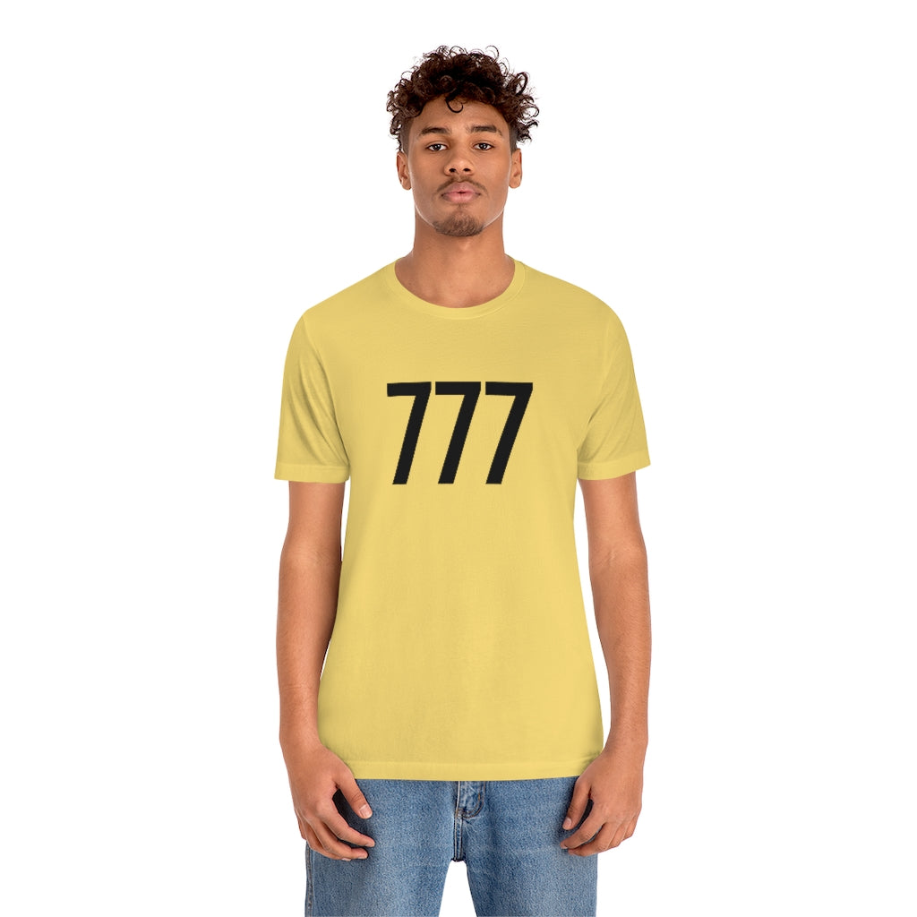 T-Shirt 777 T-Shirt Angel Number Tee Shirt with Numbers On Them for Numbered Outfit Petrova Designs