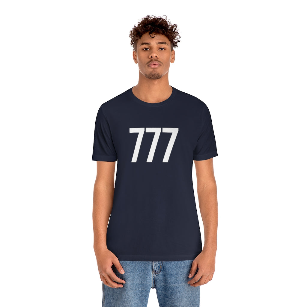 T-Shirt 777 T-Shirt Angel Number Tee Shirt with Numbers On Them for Numbered Outfit Petrova Designs