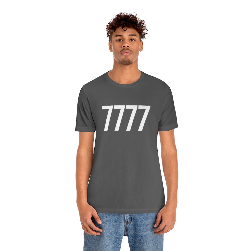 T-Shirt 7777 T-Shirt Angel Number Tee Shirt with Numbers On Them for Numbered Outfit Petrova Designs