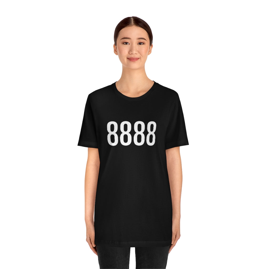 T-Shirt 8888 T-Shirt Angel Number Tee Shirt with Numbers On Them for Numbered Outfit Petrova Designs