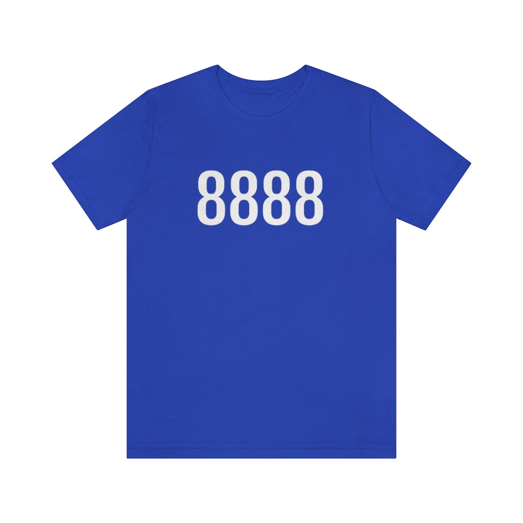 True Royal T-Shirt 8888 T-Shirt Angel Number Tee Shirt with Numbers On Them for Numbered Outfit Petrova Designs