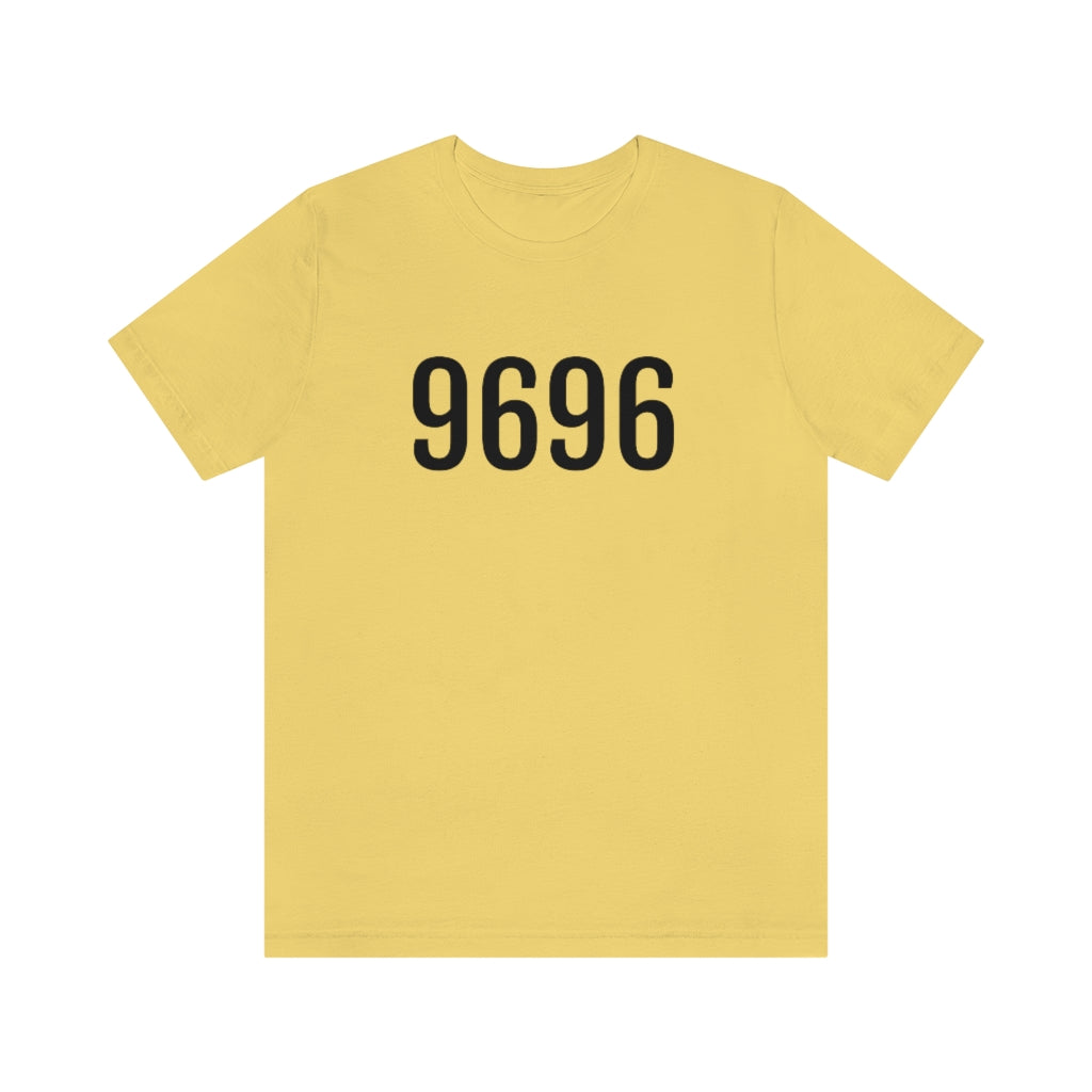 Yellow T-Shirt 9696 T-Shirt Angel Number Tee Shirt with Numbers On Them for Numbered Outfit Petrova Designs