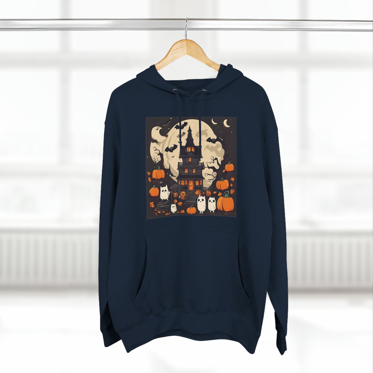 Navy Hoodie Halloween Hoodie Design for Sweatshirt Outfit Fall Petrova Designs