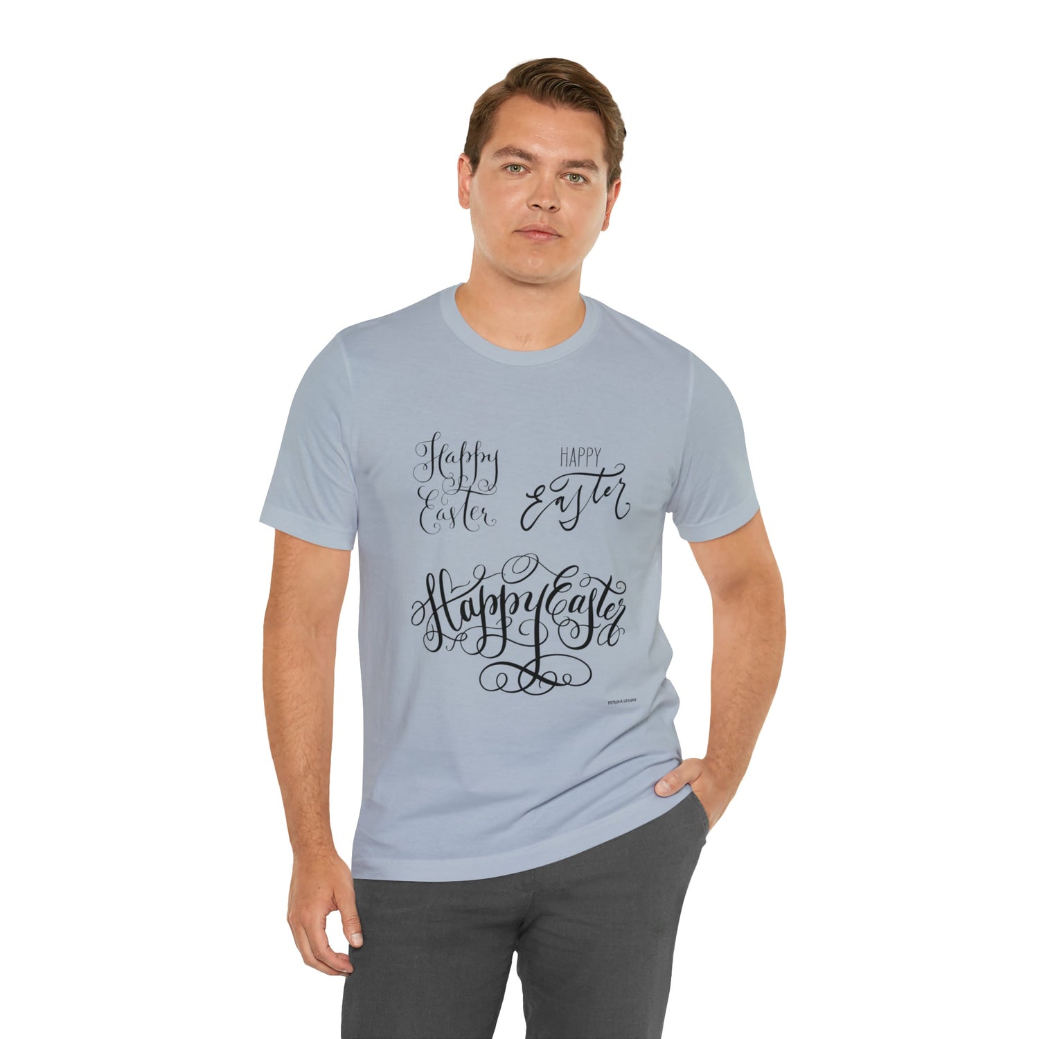 T-Shirt Easter Graphic Tees Men's and Women's Bella Canvas Shirts for Colorful Tshirt Outfit Petrova Designs