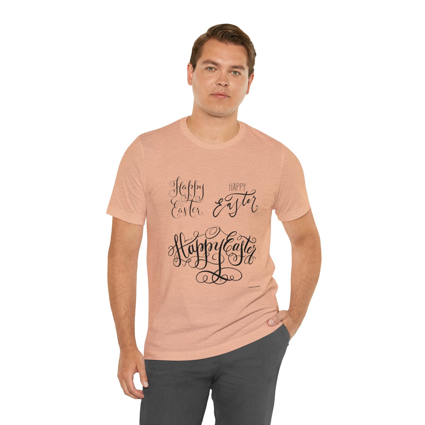 T-Shirt Easter Graphic Tees Men's and Women's Bella Canvas Shirts for Colorful Tshirt Outfit Petrova Designs