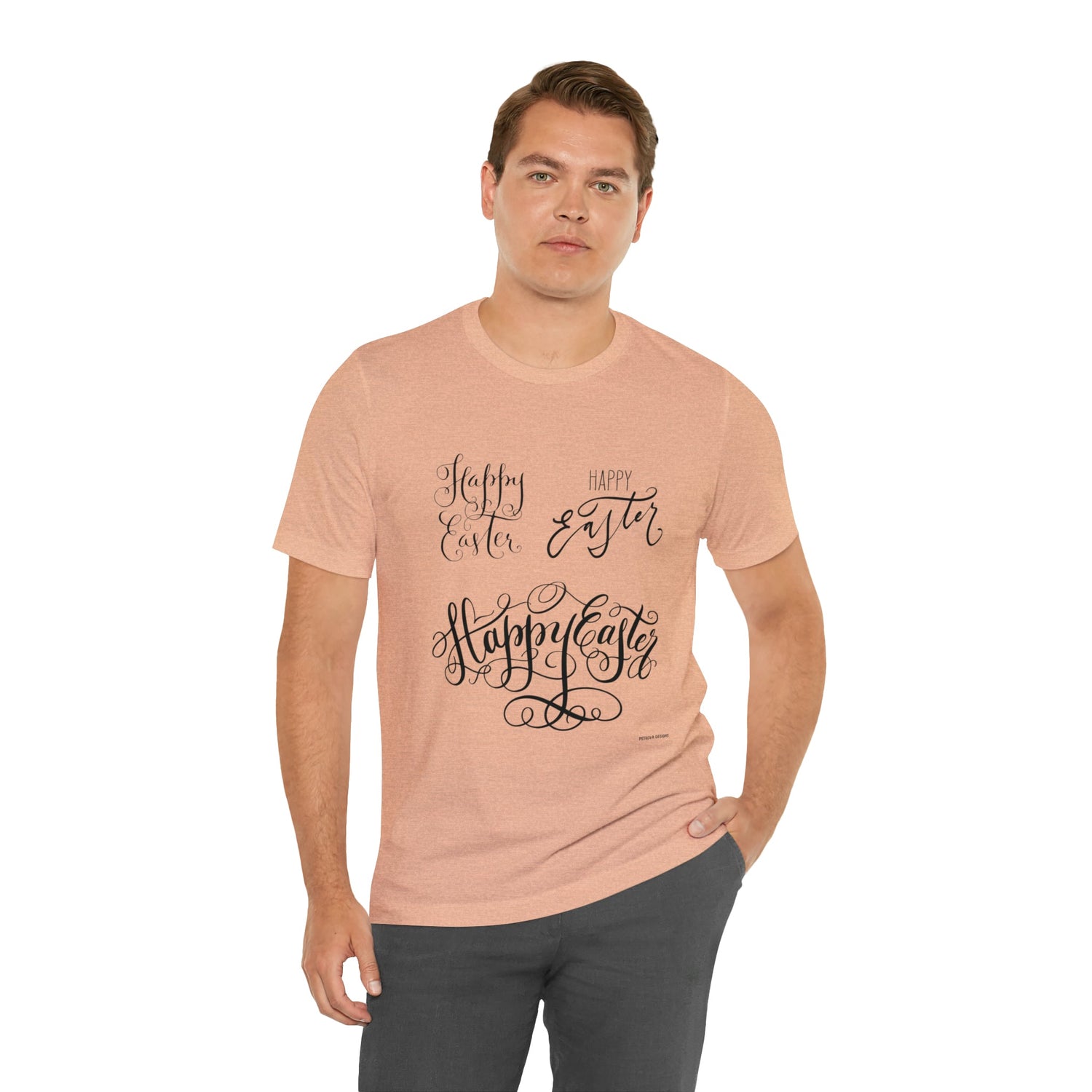 T-Shirt Easter Graphic Tees Men's and Women's Bella Canvas Shirts for Colorful Tshirt Outfit Petrova Designs
