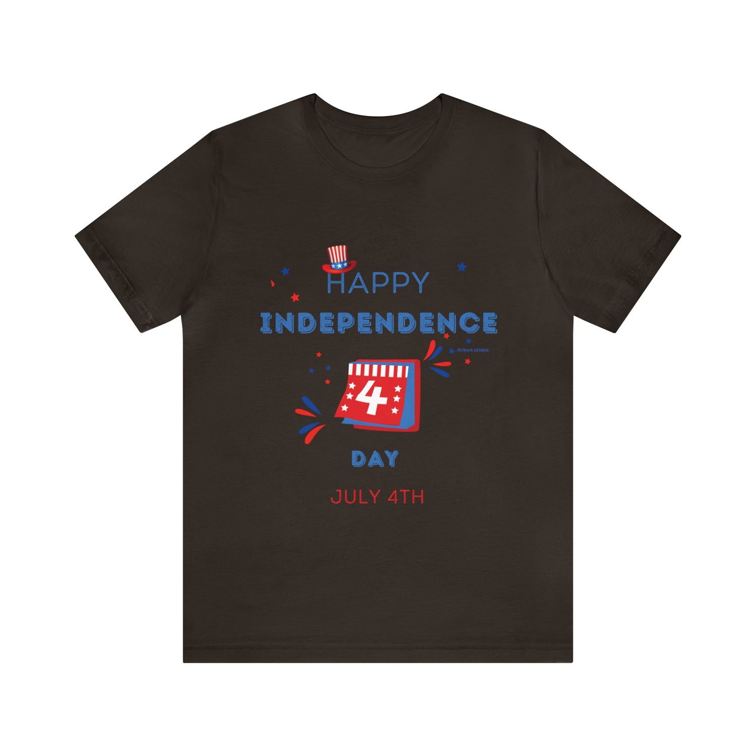 T-Shirt Graphic Tees for Men and Women Graphic Tee Shirts for Black Tshirt Outfits 4th July Petrova Designs