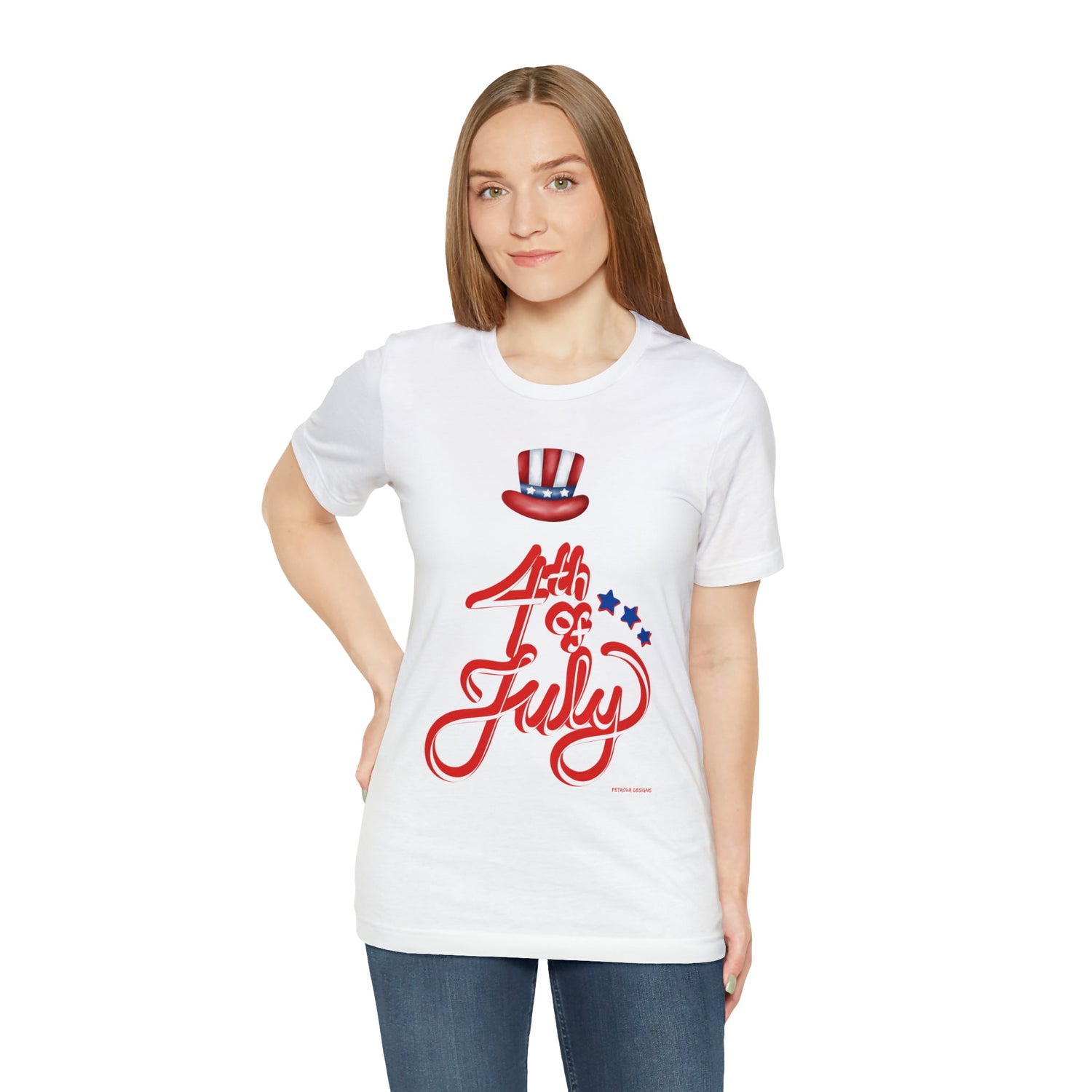 T-Shirt Graphic Tees for Men and Women Graphic Tee Shirts for Black Tshirt Outfits 4th July Petrova Designs