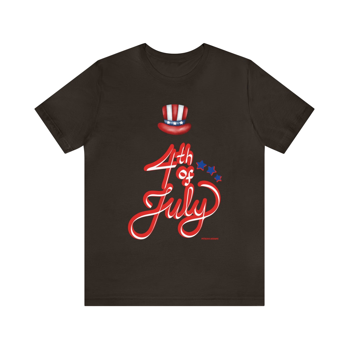 T-Shirt Graphic Tees for Men and Women Graphic Tee Shirts for Black Tshirt Outfits 4th July Petrova Designs