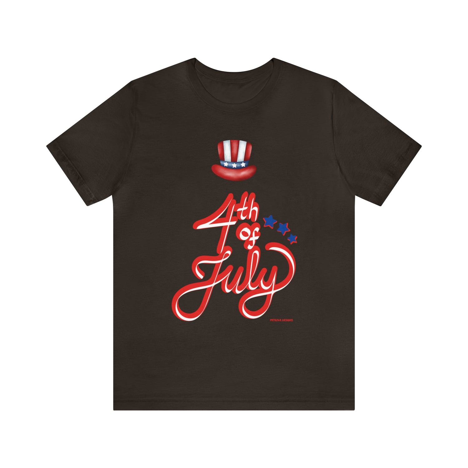 T-Shirt Graphic Tees for Men and Women Graphic Tee Shirts for Black Tshirt Outfits 4th July Petrova Designs