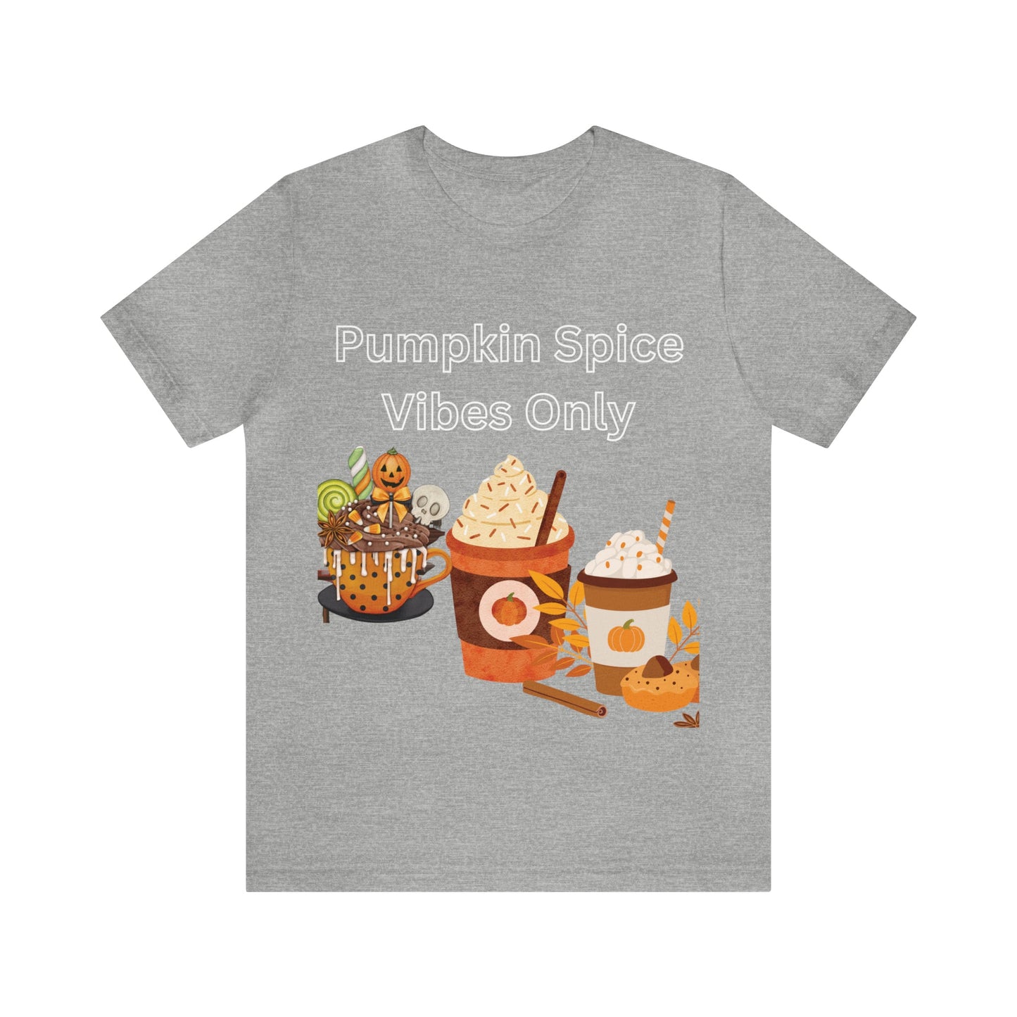 T-Shirt Graphic Tees for Men and Women Graphic Tee Shirts for Black Tshirt Outfits Autumn Pumpkin Spice Petrova Designs